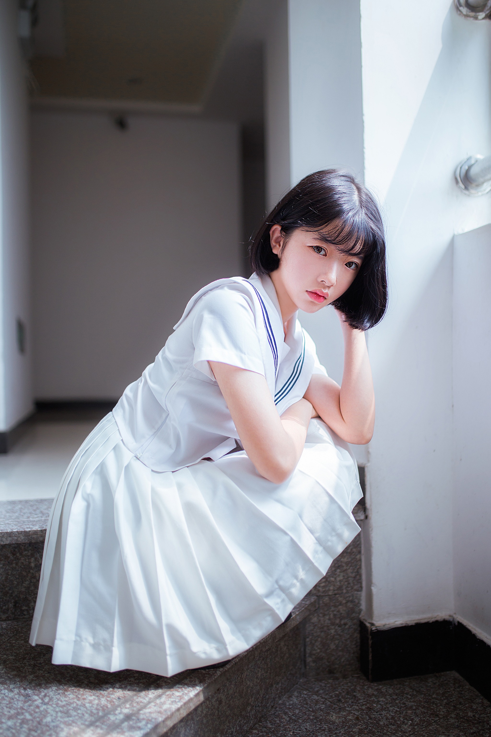 图片[1]-风之领域 – NO.148 可爱的水手服 [54P]-XikXak